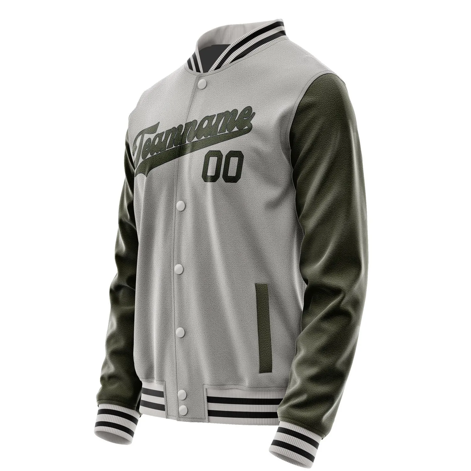 Custom Gray Olive Jacket
