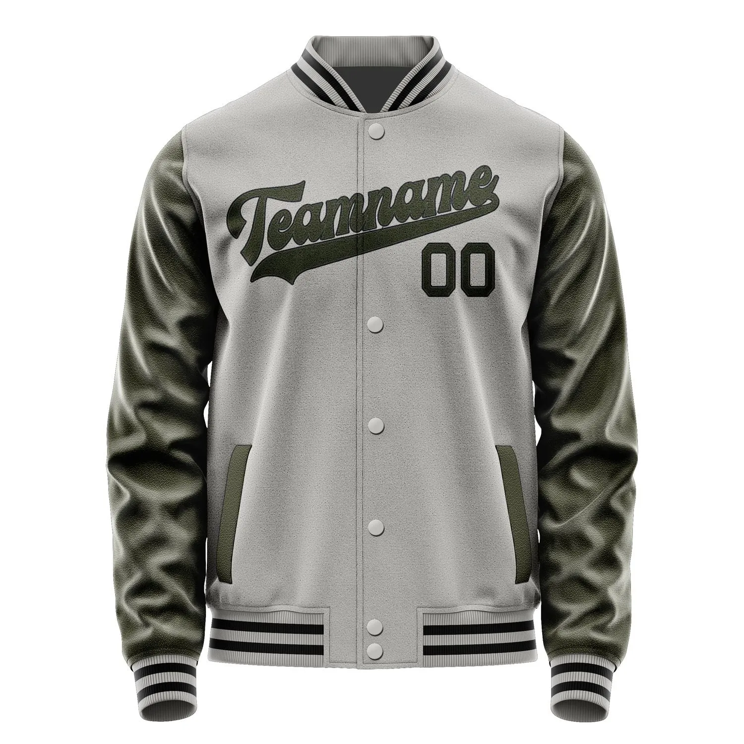 Custom Gray Olive Jacket