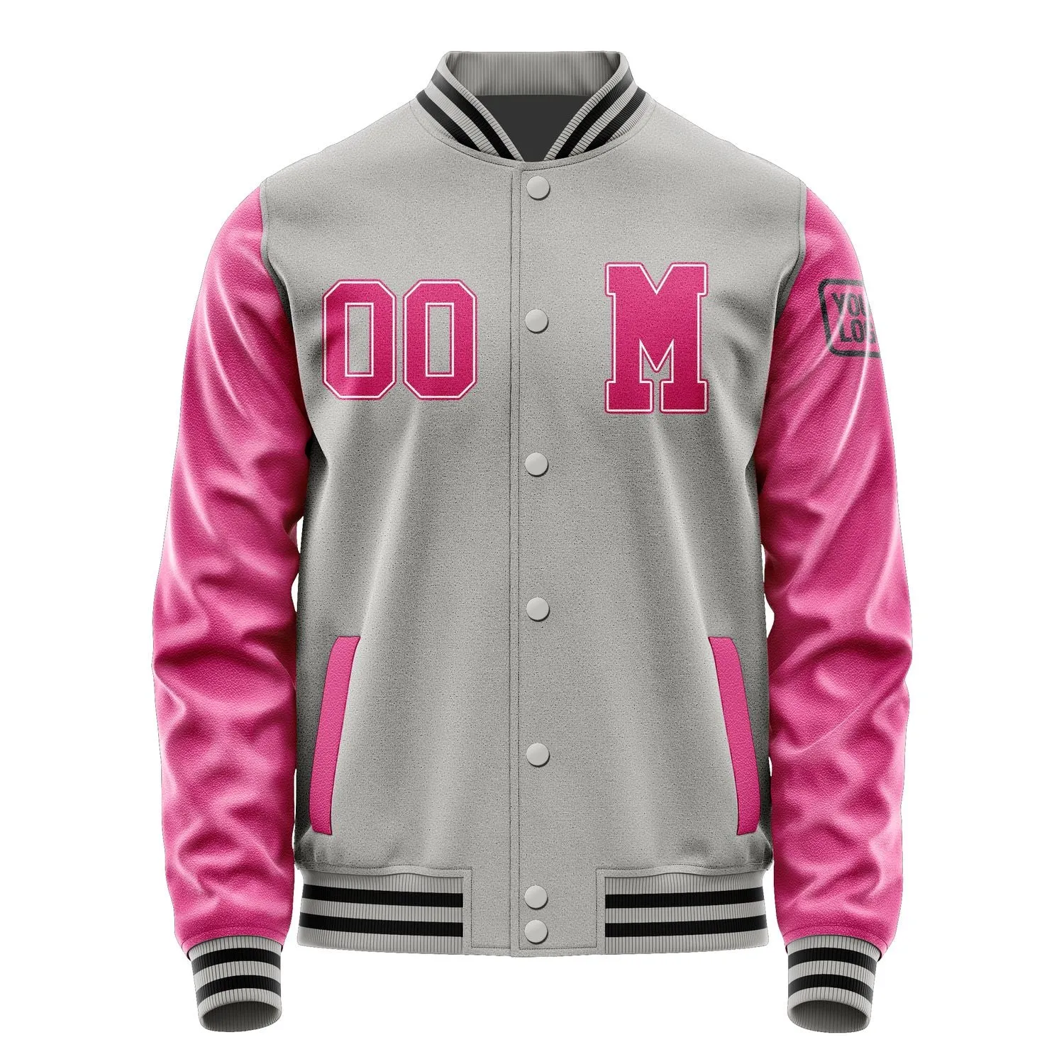 Custom Gray Pink Jacket