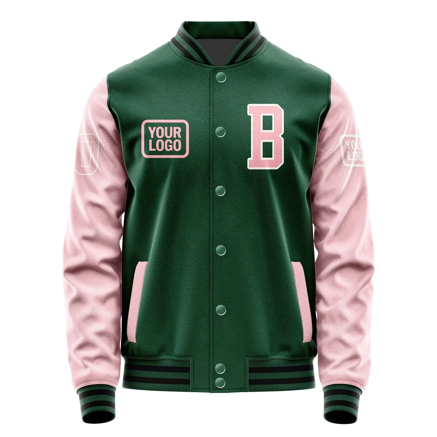 Custom Green Light Pink Jacket