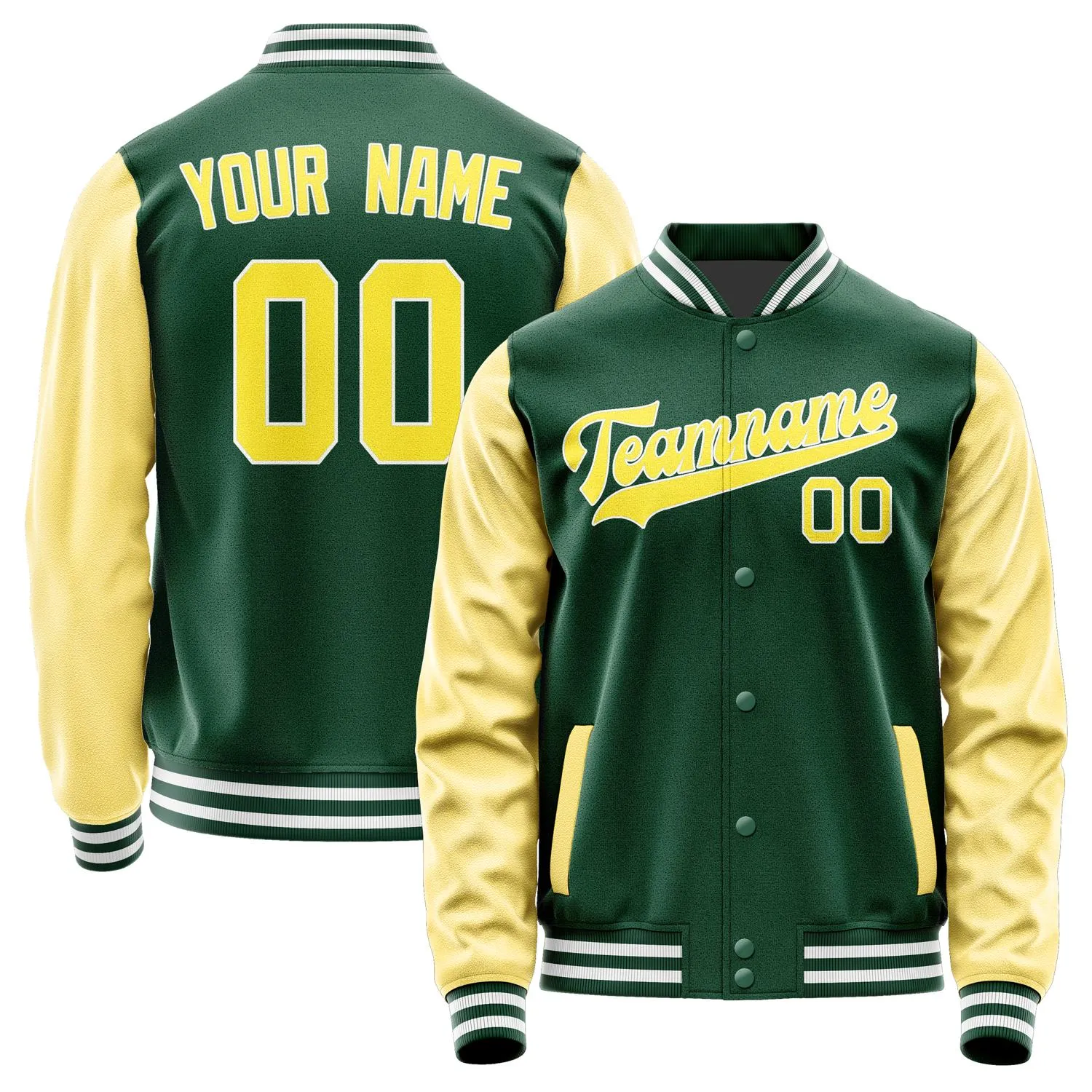 Custom Green Light Yellow Jacket