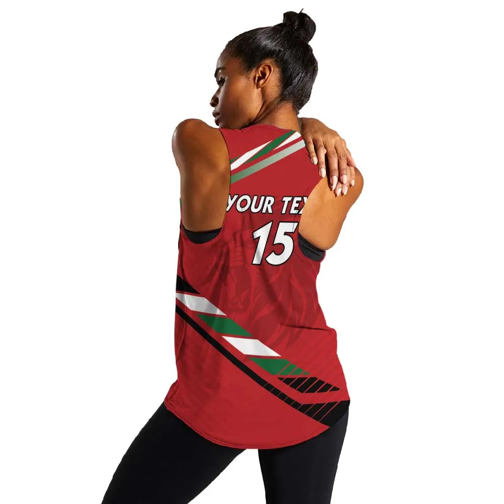 Custom Kenya Volleyball Women Racerback Tank Go Champions LT15