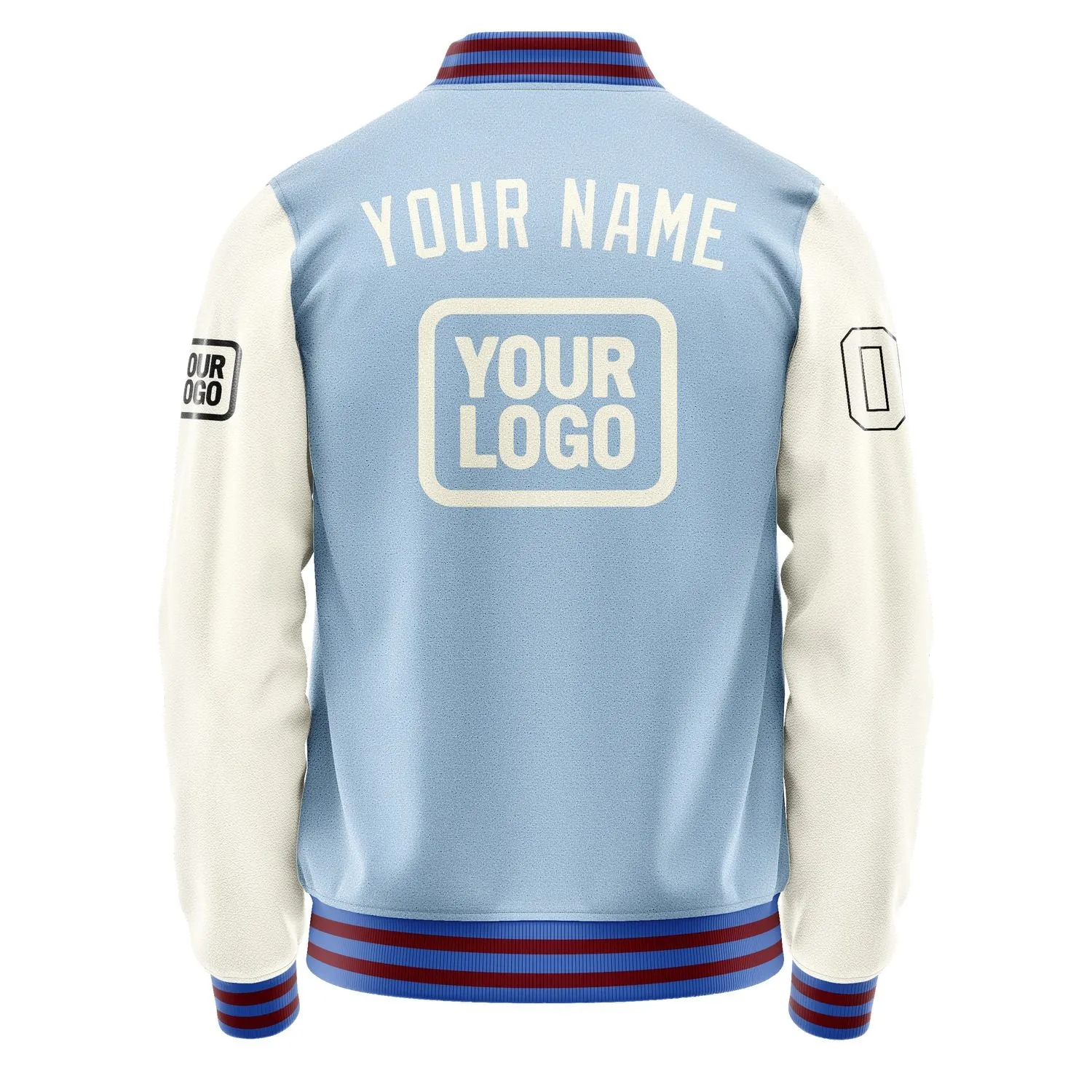 Custom Light Blue Cream Jacket