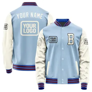Custom Light Blue Cream Jacket