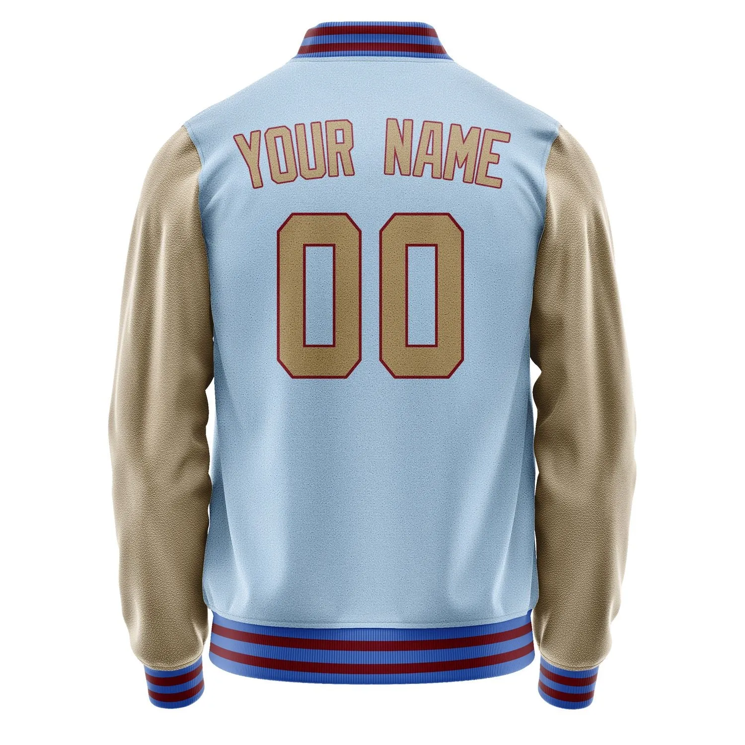 Custom Light Blue Light Khaki Jacket