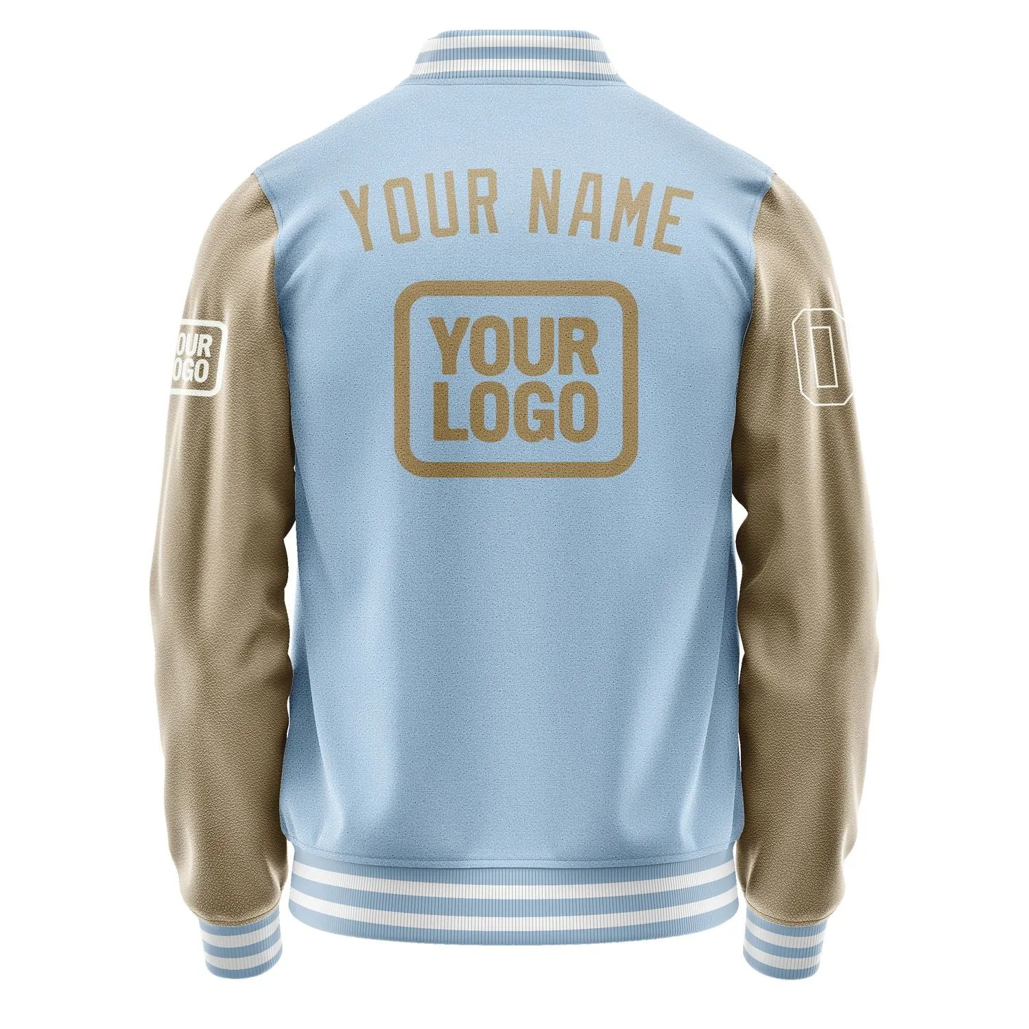 Custom Light Blue Light Khaki Jacket