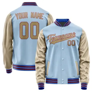 Custom Light Blue Light Khaki Jacket