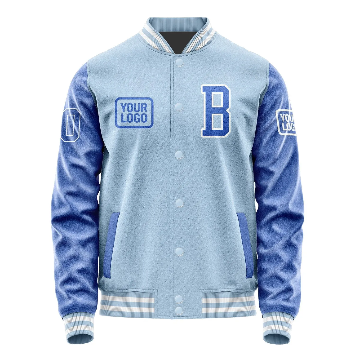 Custom Light Blue Sky Blue Jacket