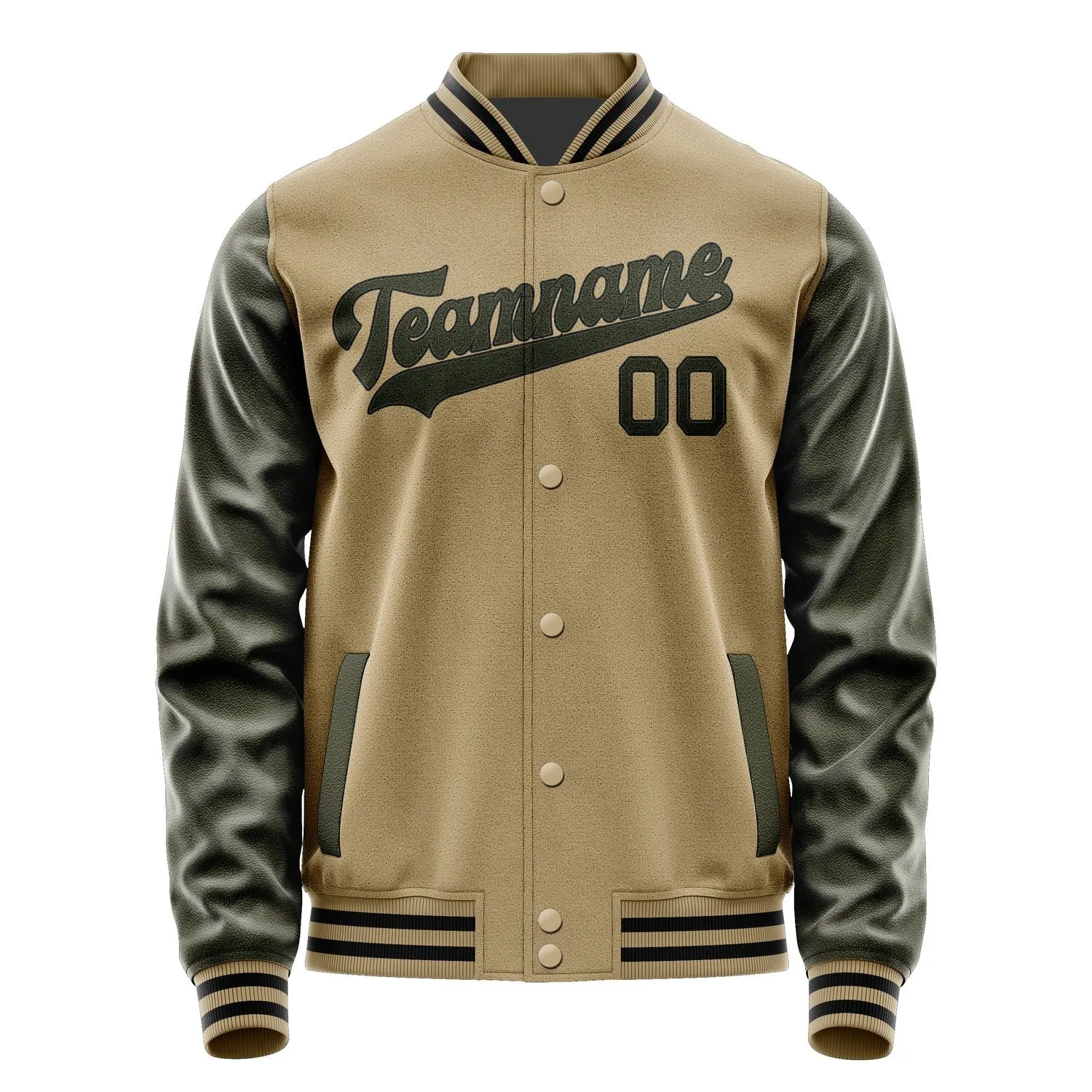Custom Light Khaki Olive Jacket
