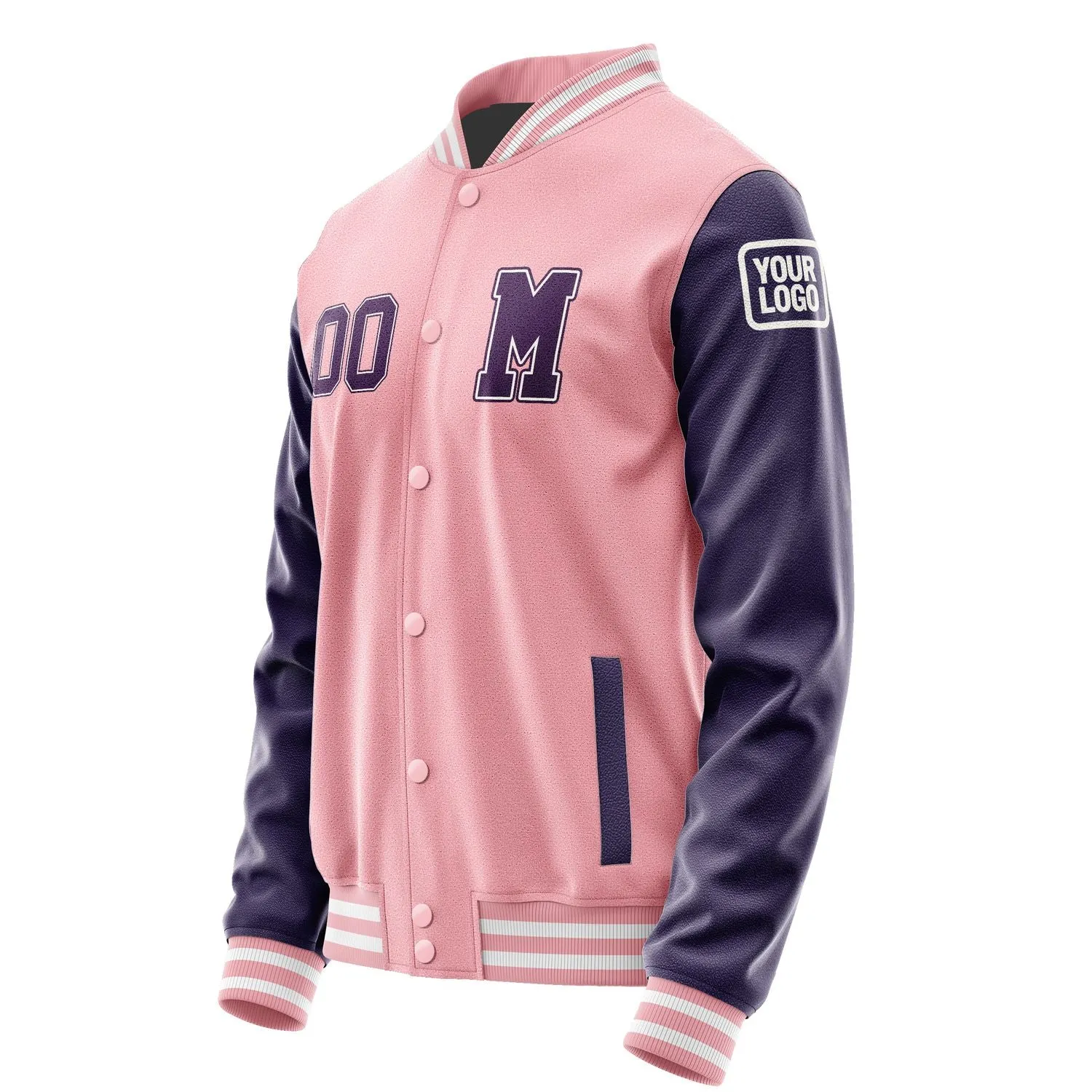 Custom Light Pink Purple Jacket