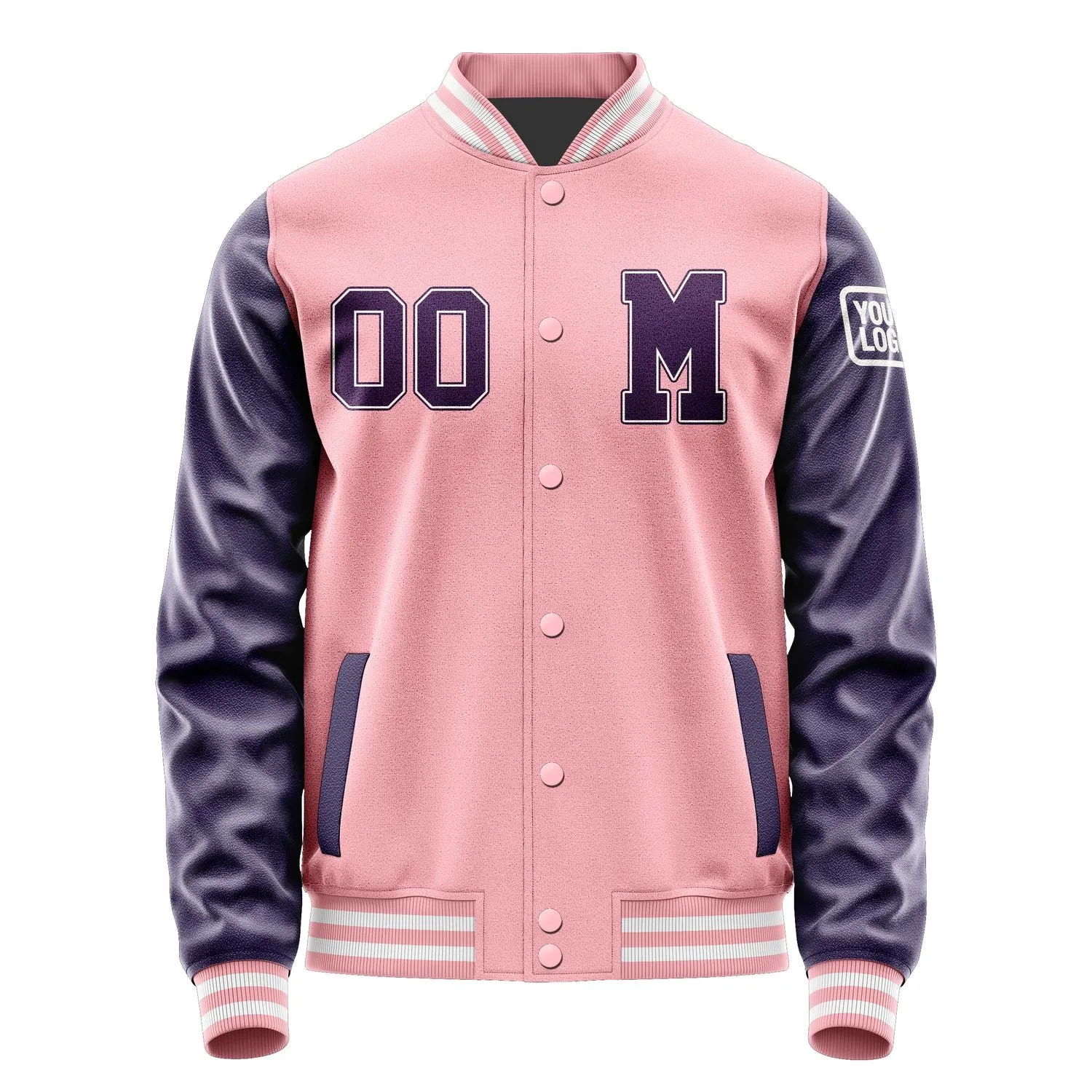Custom Light Pink Purple Jacket
