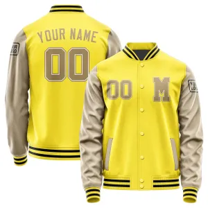 Custom Light Yellow Light Khaki Jacket