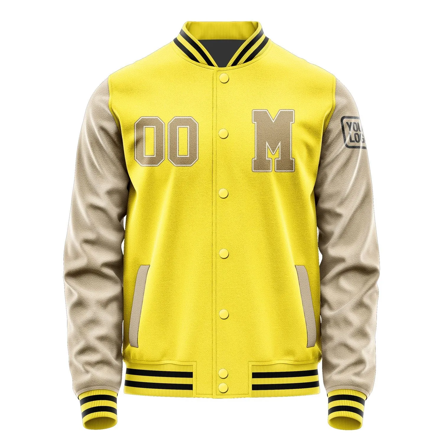 Custom Light Yellow Light Khaki Jacket
