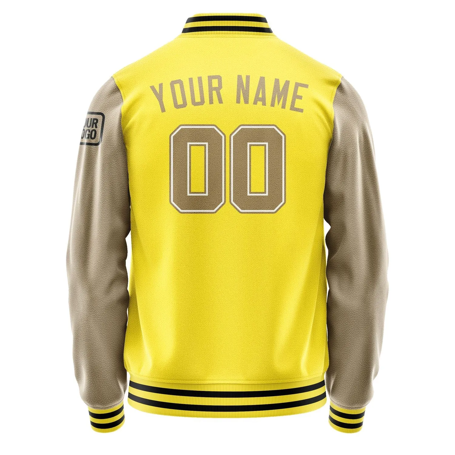 Custom Light Yellow Light Khaki Jacket
