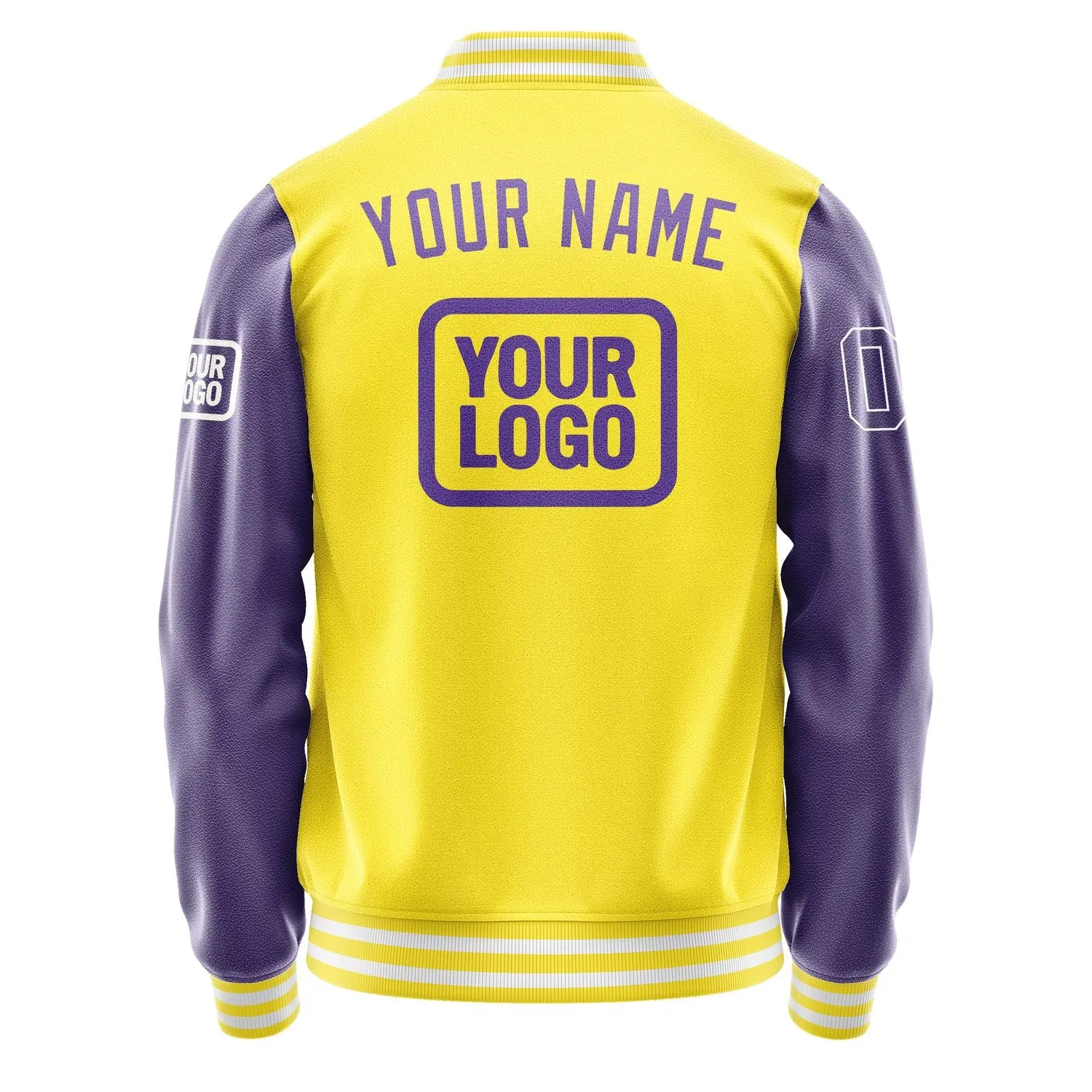 Custom Light Yellow Light Purple Jacket
