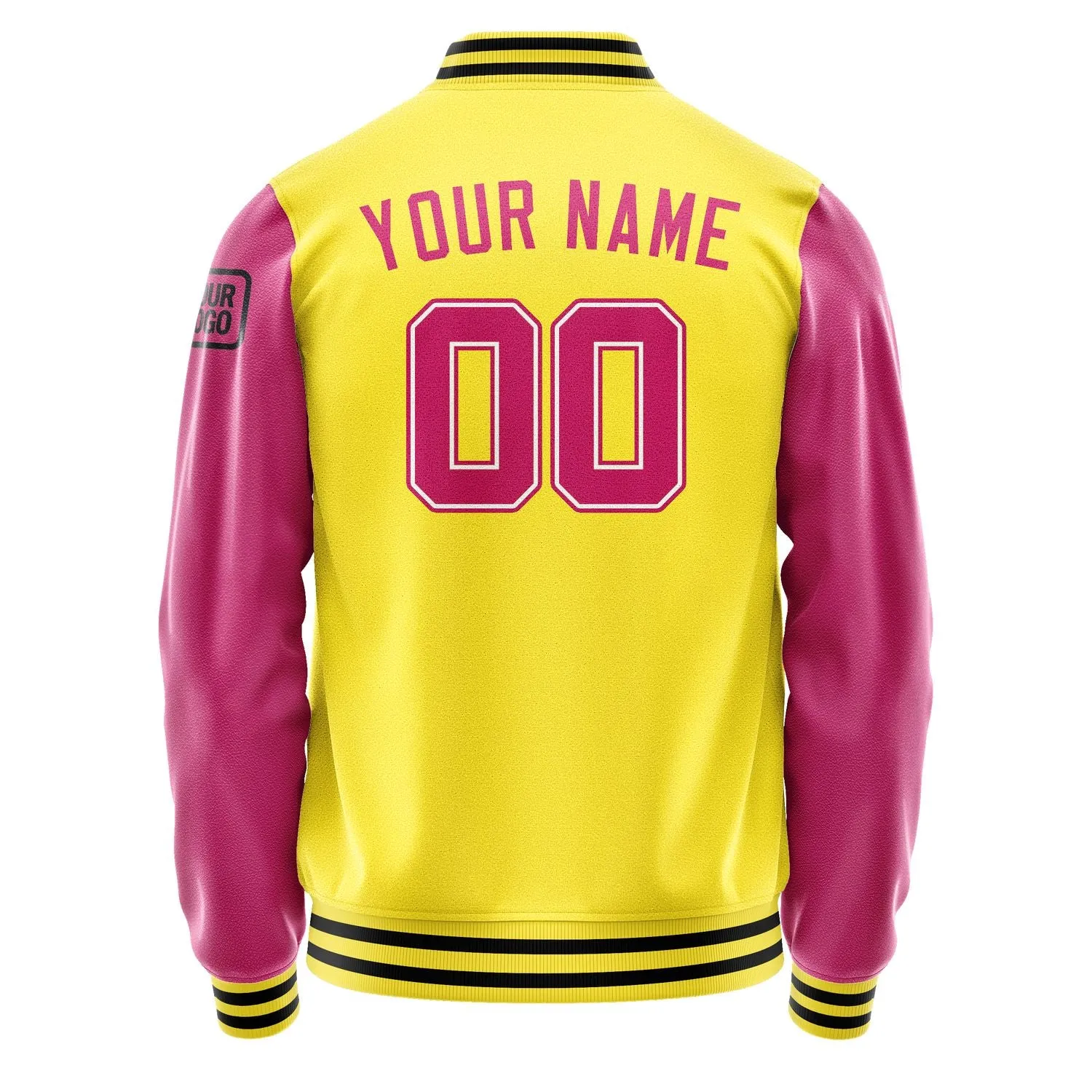 Custom Light Yellow Pink Jacket