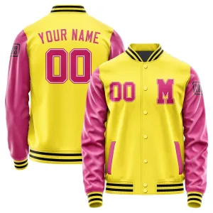 Custom Light Yellow Pink Jacket
