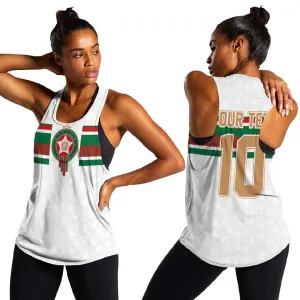 Custom Moroccan Football Women Racerback Tank The Hunt of Atlas Lions LT03