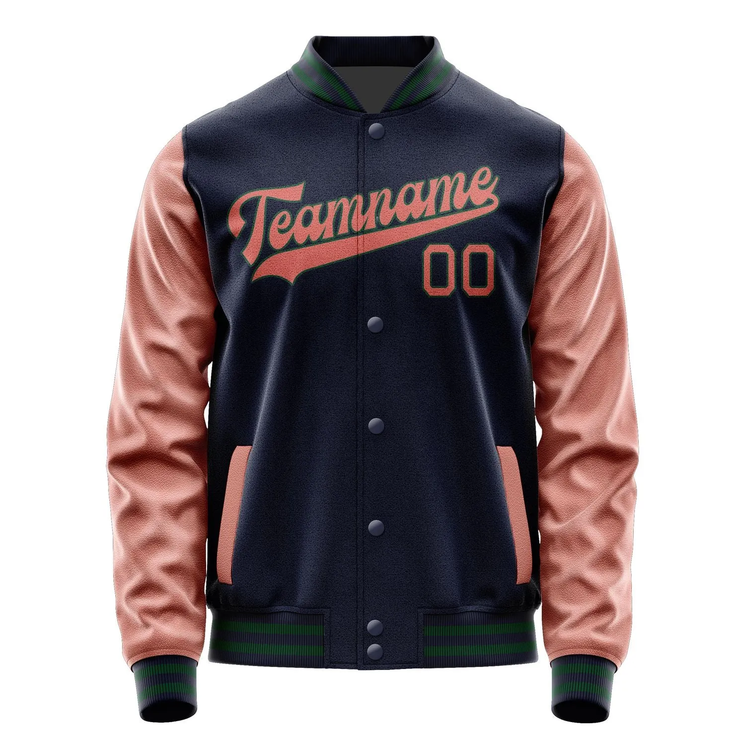 Custom Navy Copper Rose Jacket