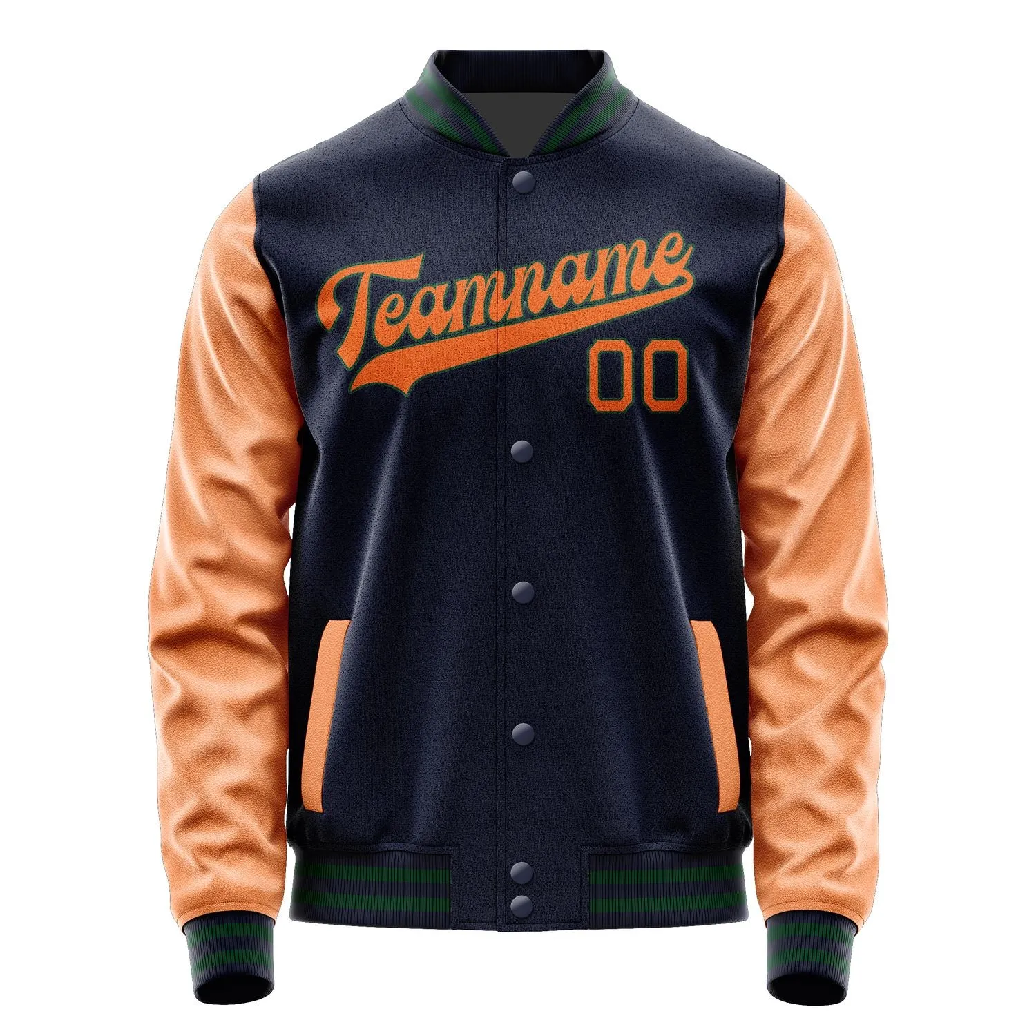 Custom Navy Orange Jacket