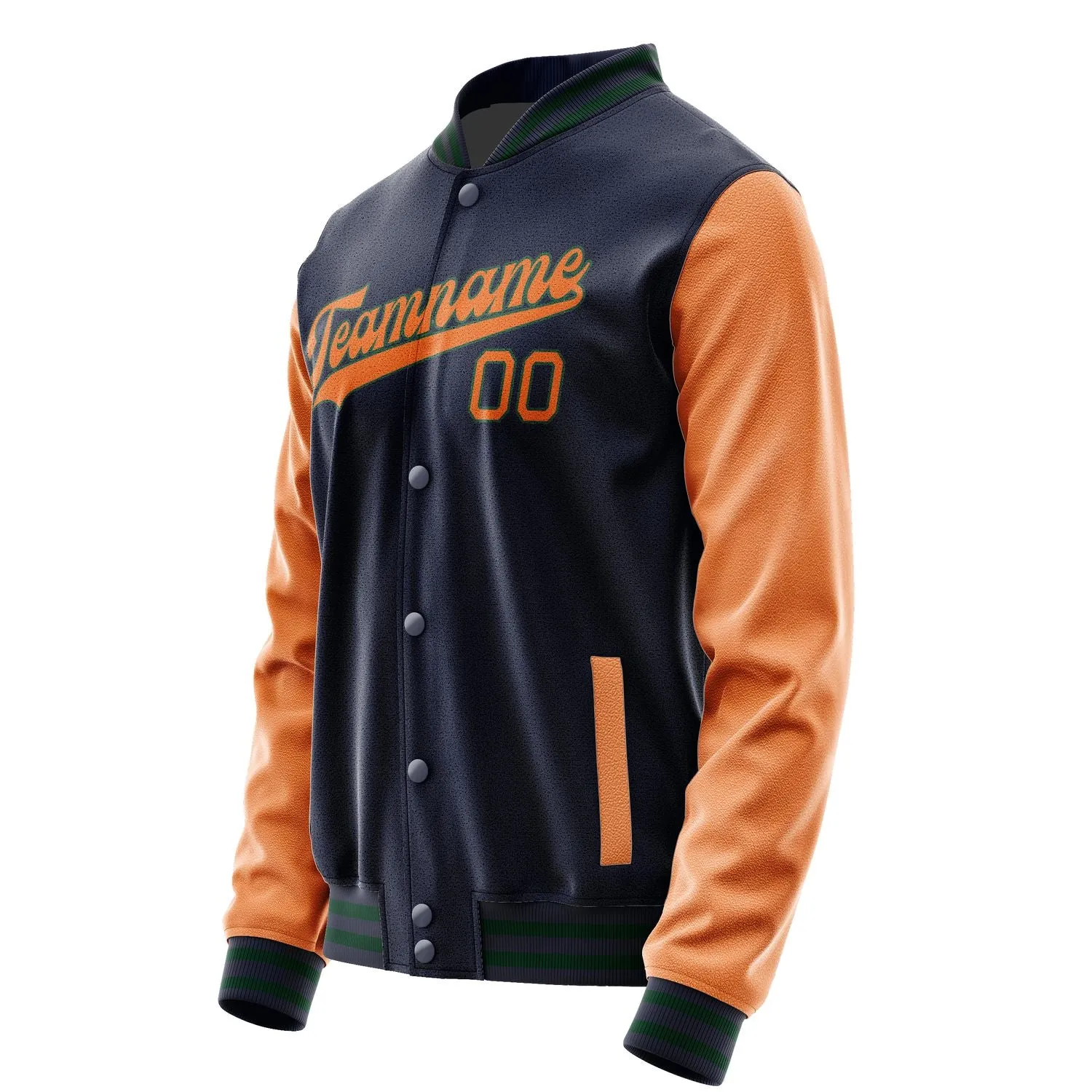 Custom Navy Orange Jacket