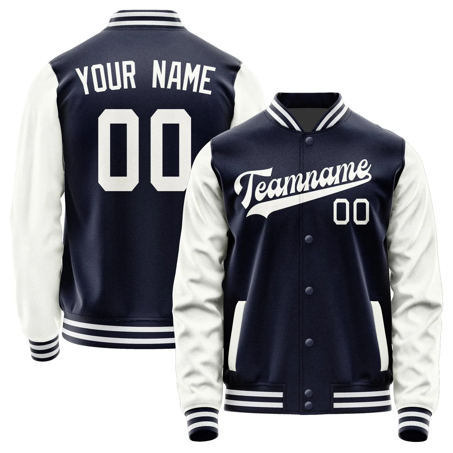 Custom Navy White Jacket