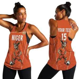 Custom Niger Football Women Racerback Tank Allez Menas LT15
