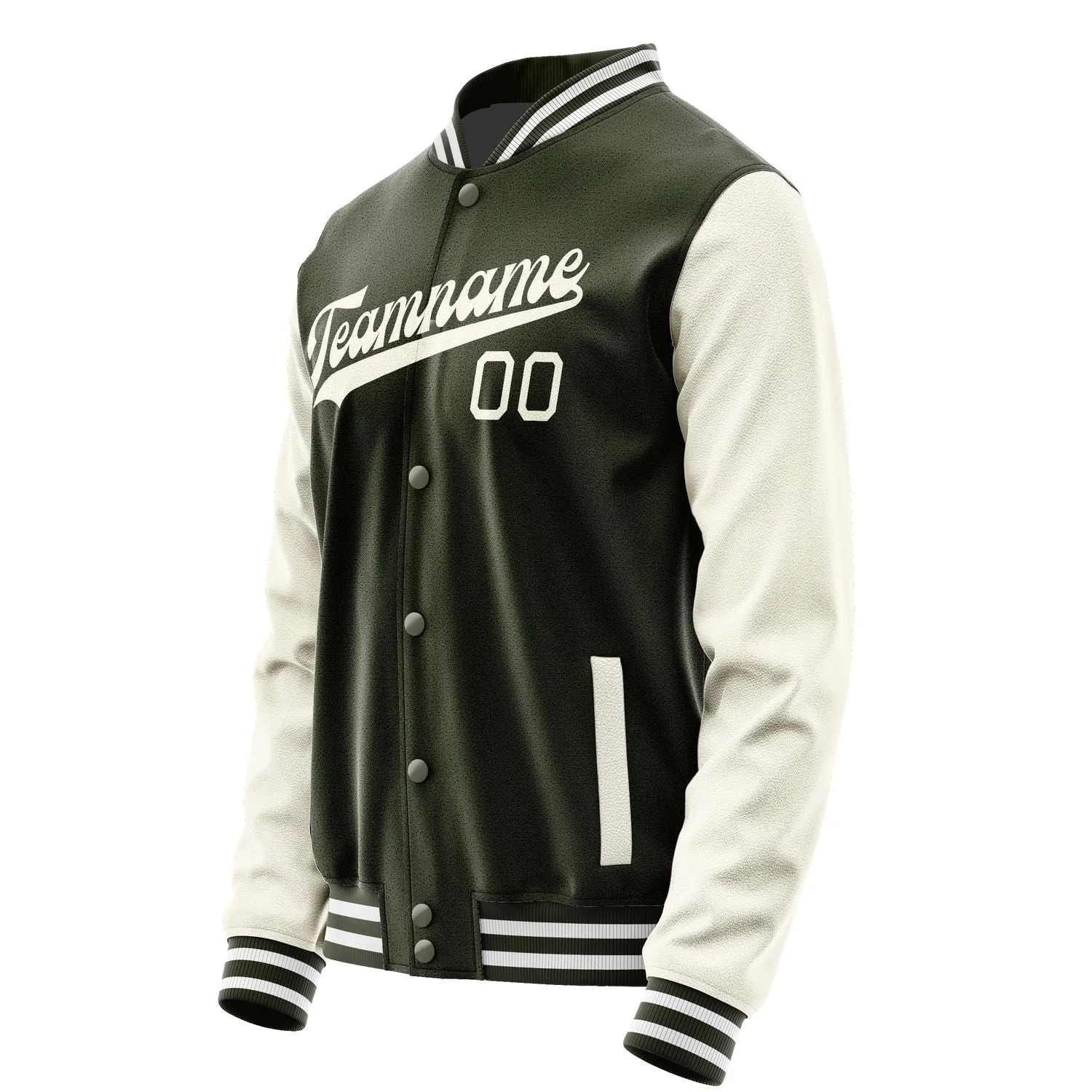 Custom Olive Cream Jacket