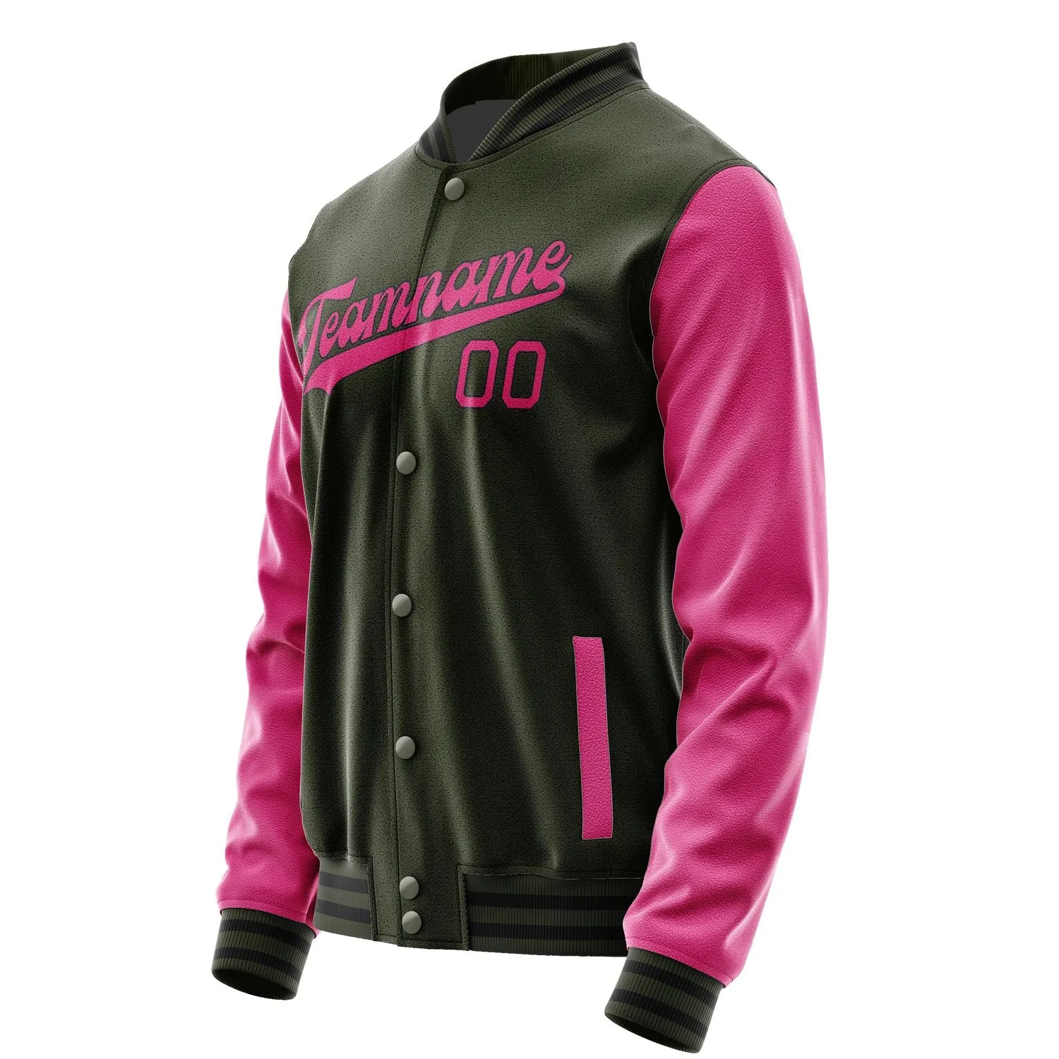 Custom Olive Pink Jacket