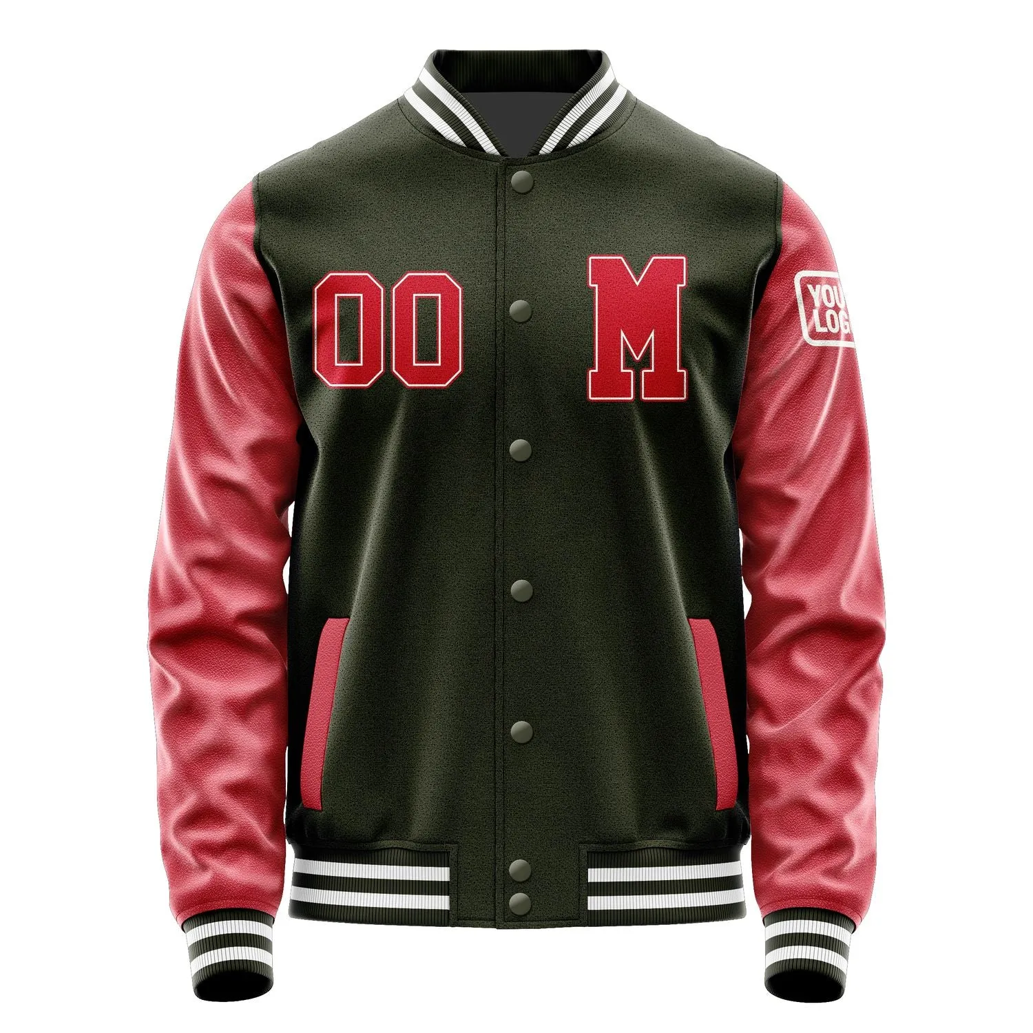 Custom Olive Red Jacket