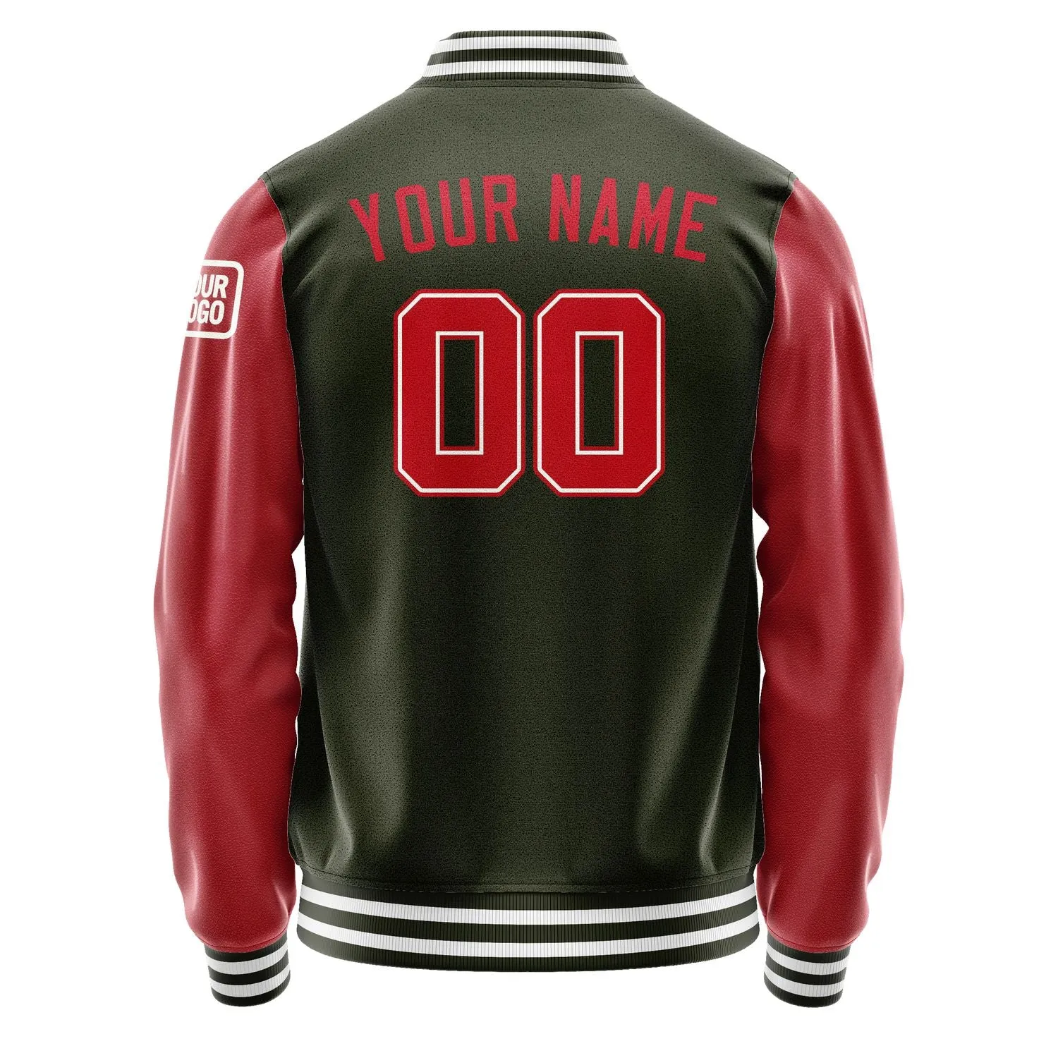 Custom Olive Red Jacket