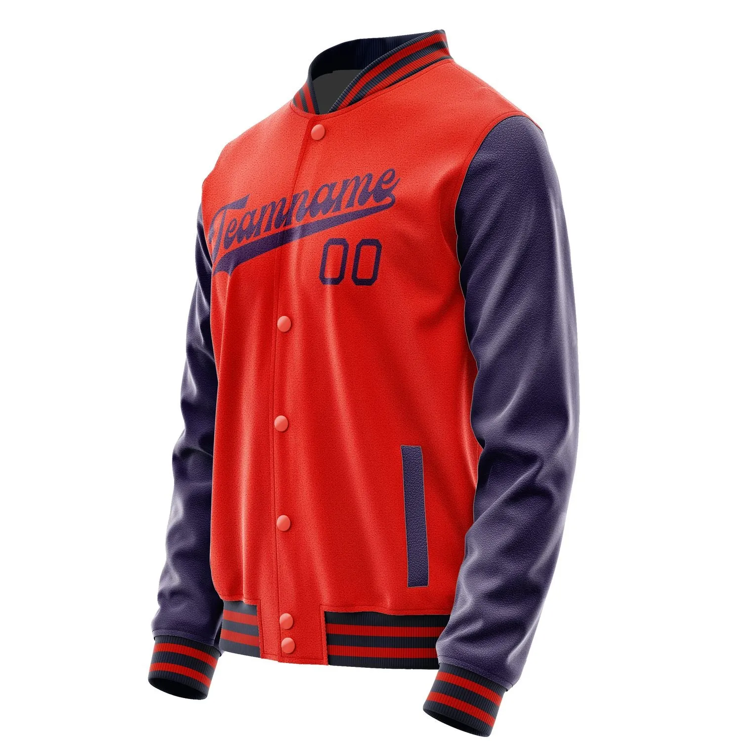 Custom Orange Red Purple Jacket