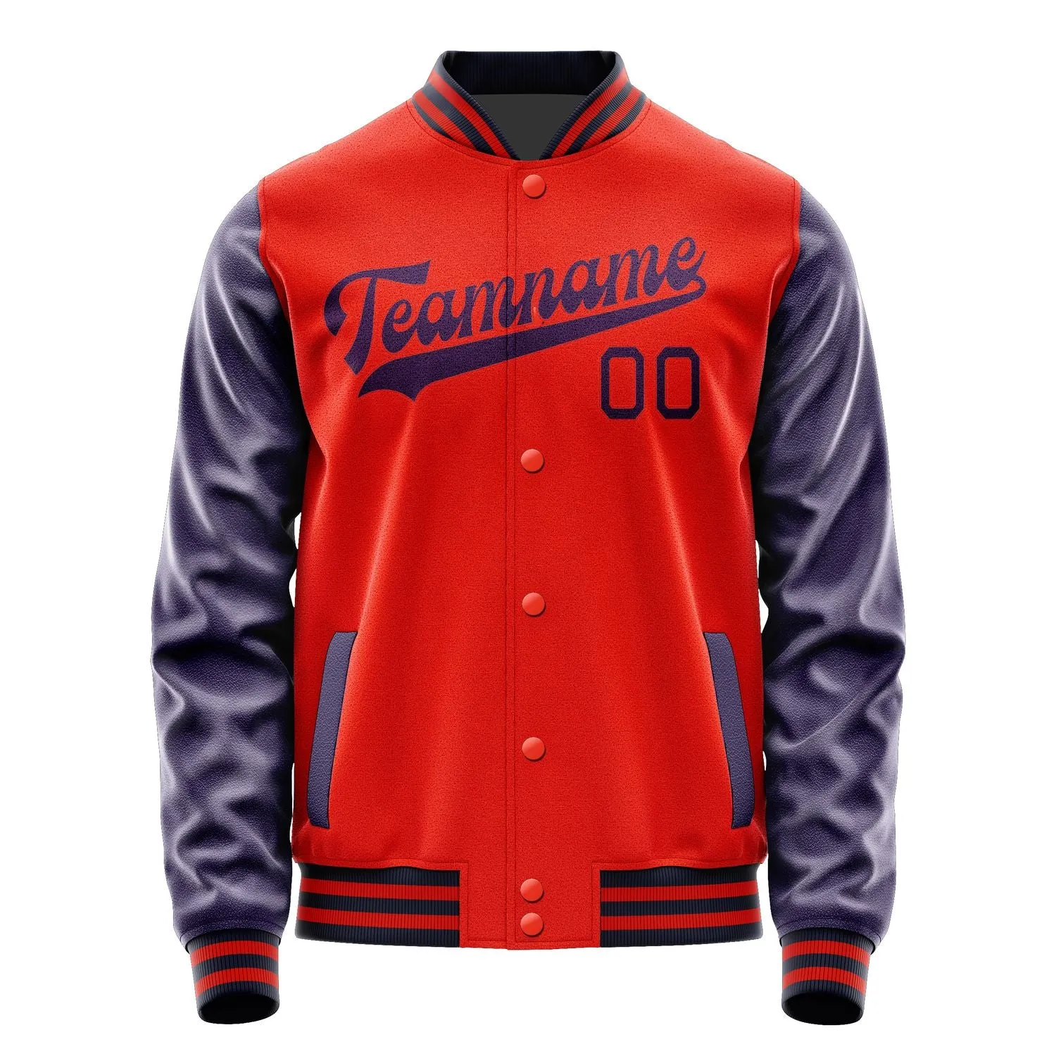 Custom Orange Red Purple Jacket
