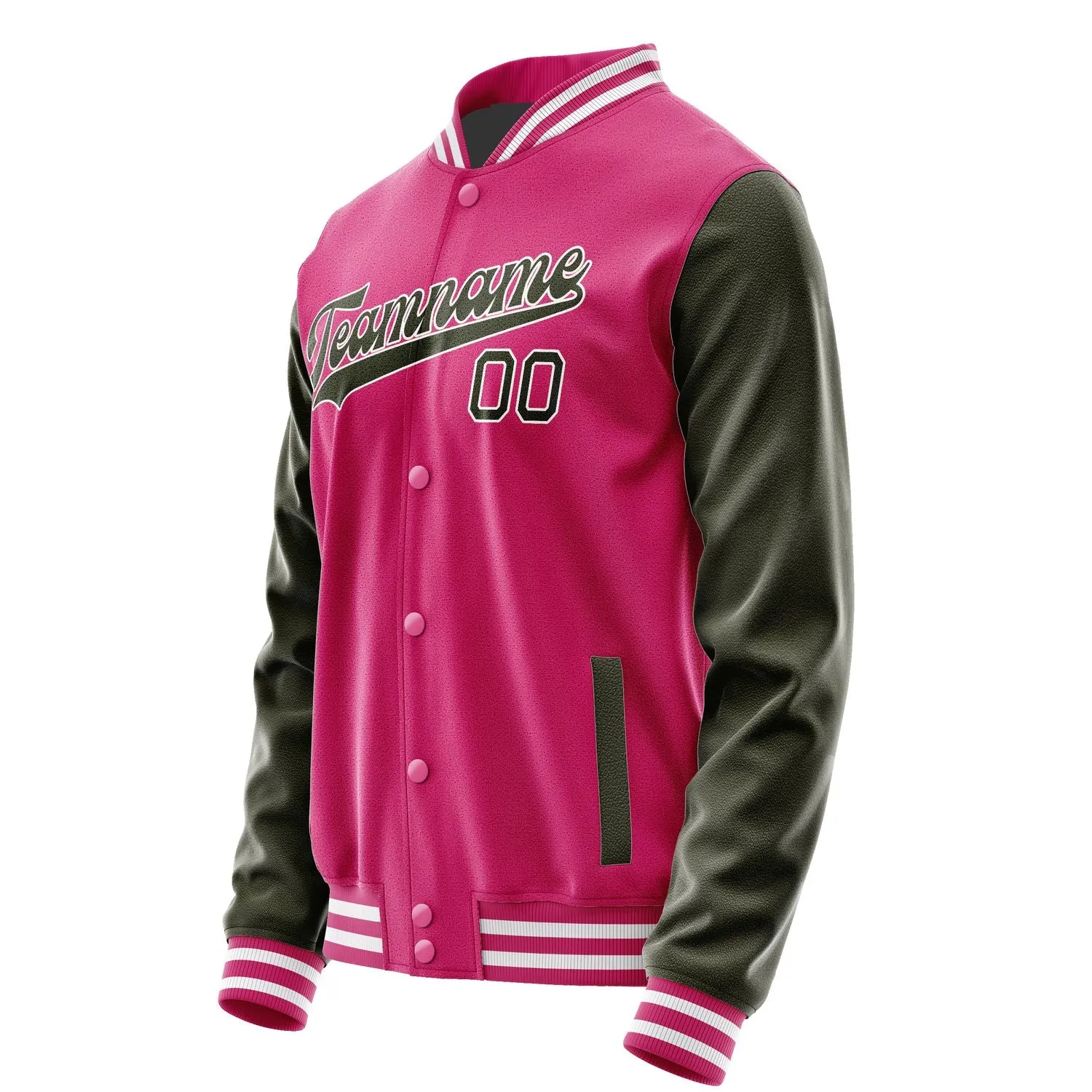 Custom Pink Olive Jacket