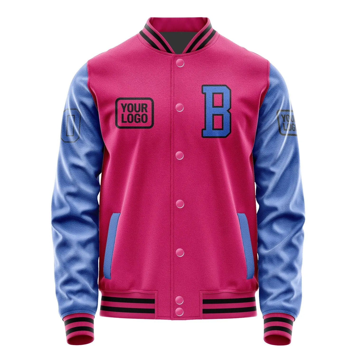 Custom Pink Sky Blue Jacket