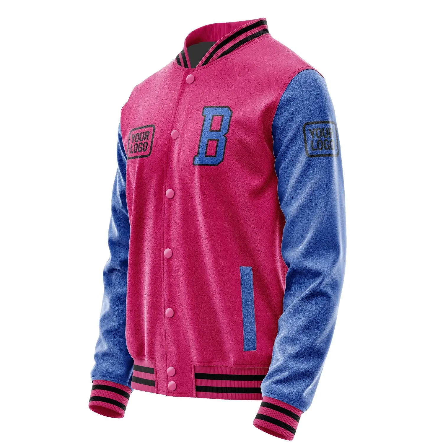 Custom Pink Sky Blue Jacket