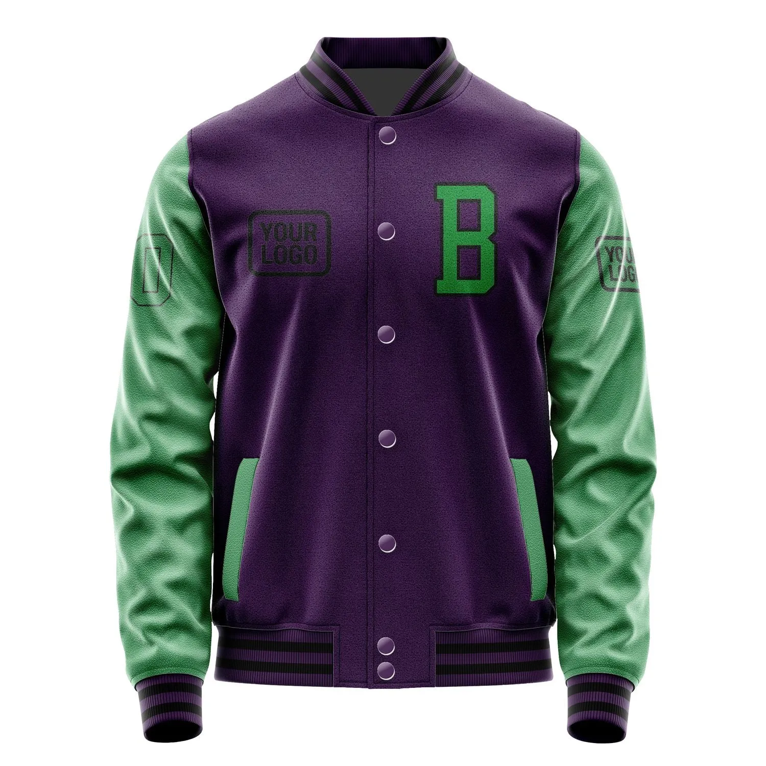 Custom Purple Emerald Green Jacket