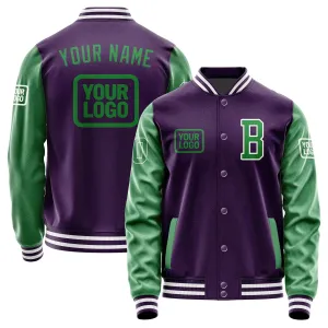 Custom Purple Emerald Green Jacket