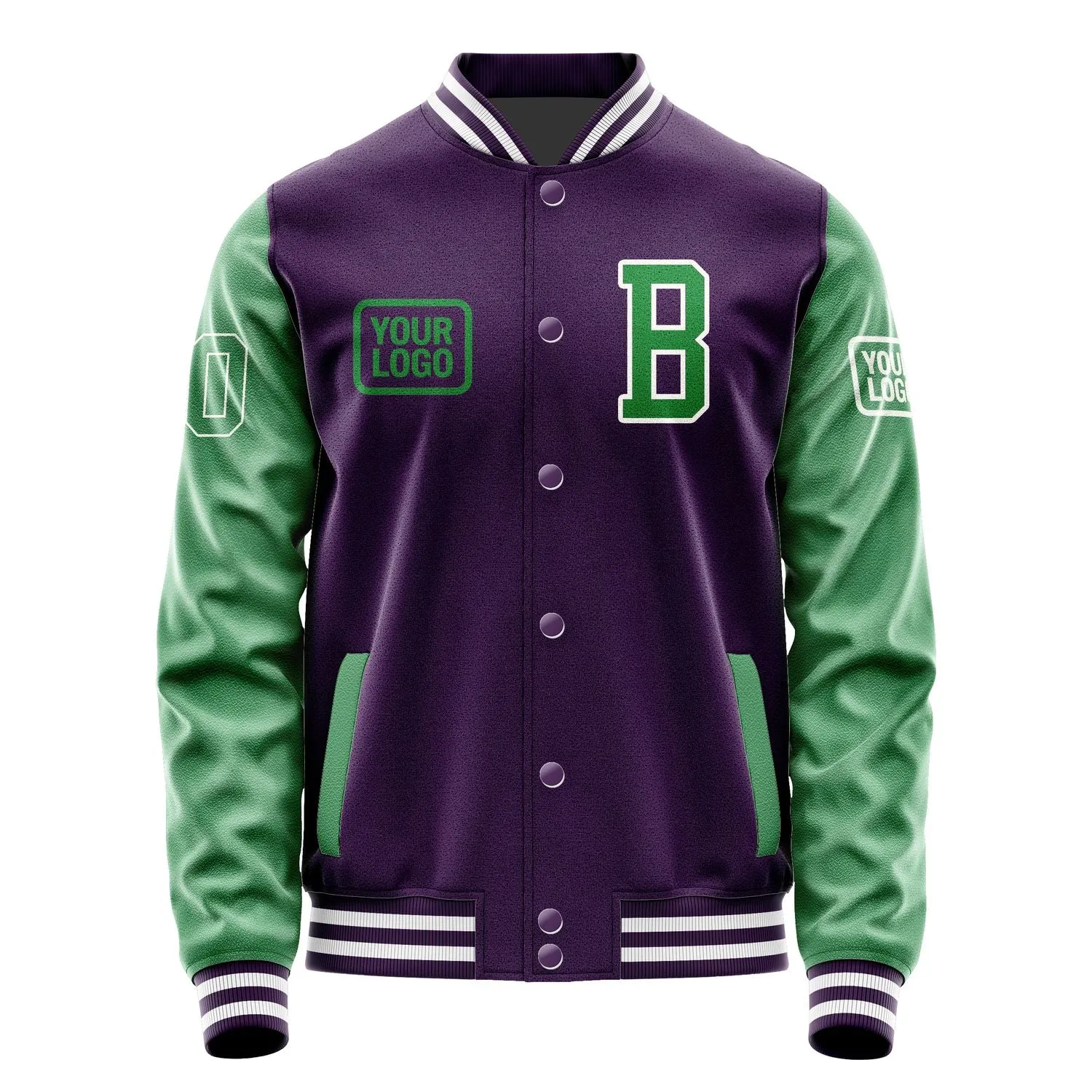 Custom Purple Emerald Green Jacket