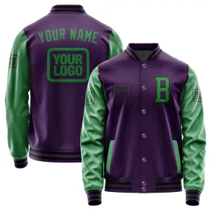 Custom Purple Emerald Green Jacket