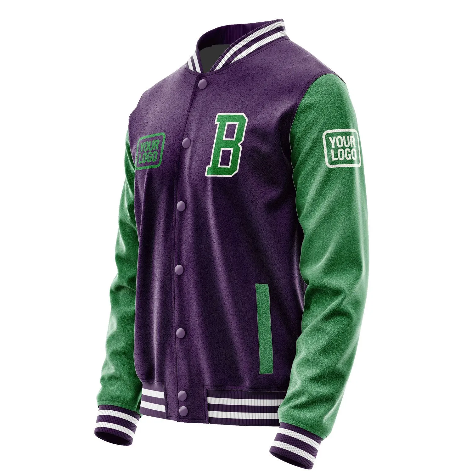 Custom Purple Emerald Green Jacket