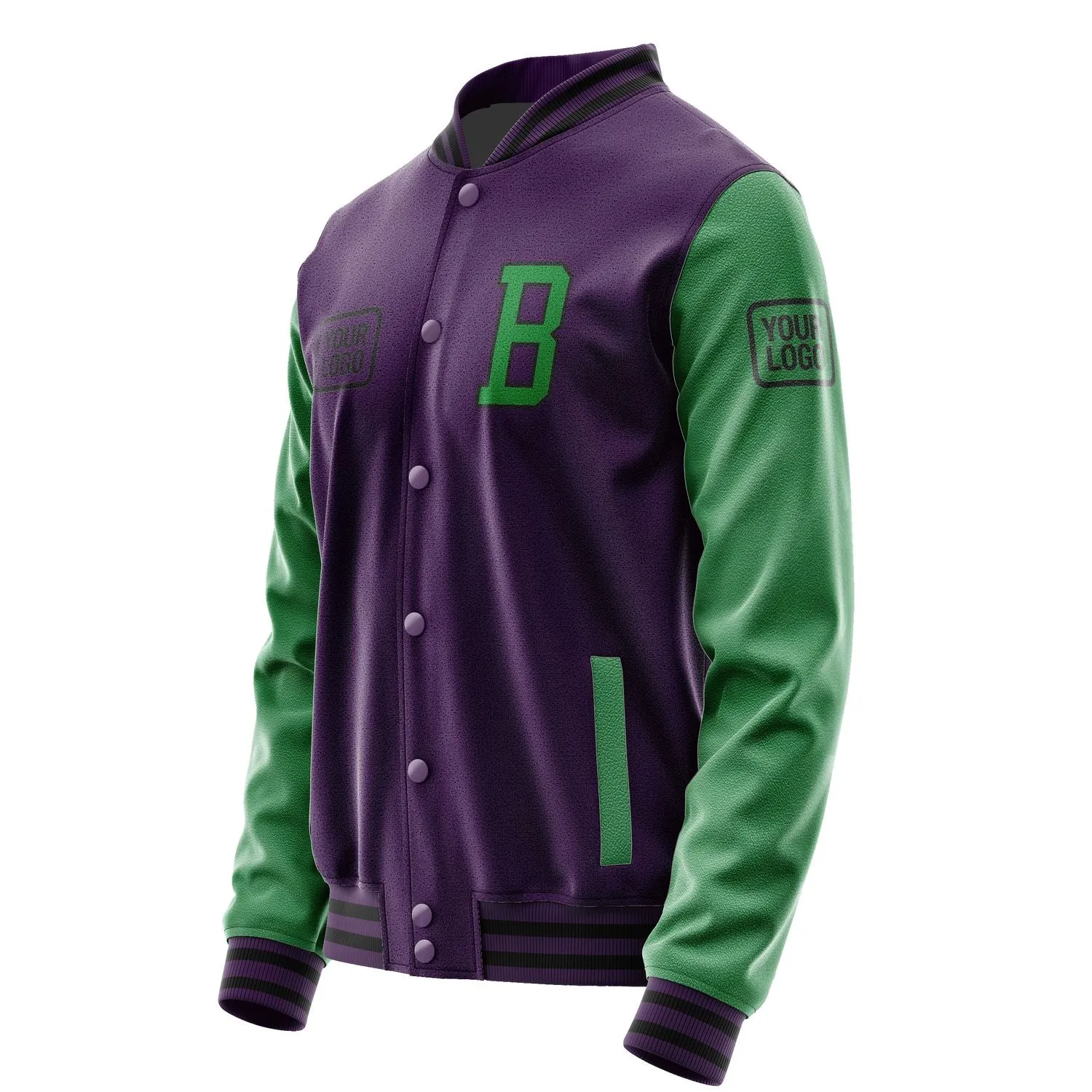 Custom Purple Emerald Green Jacket