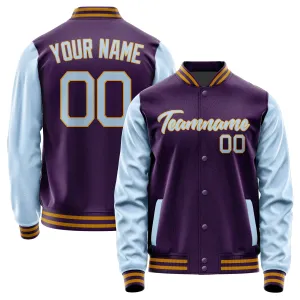 Custom Purple Light Blue Jacket