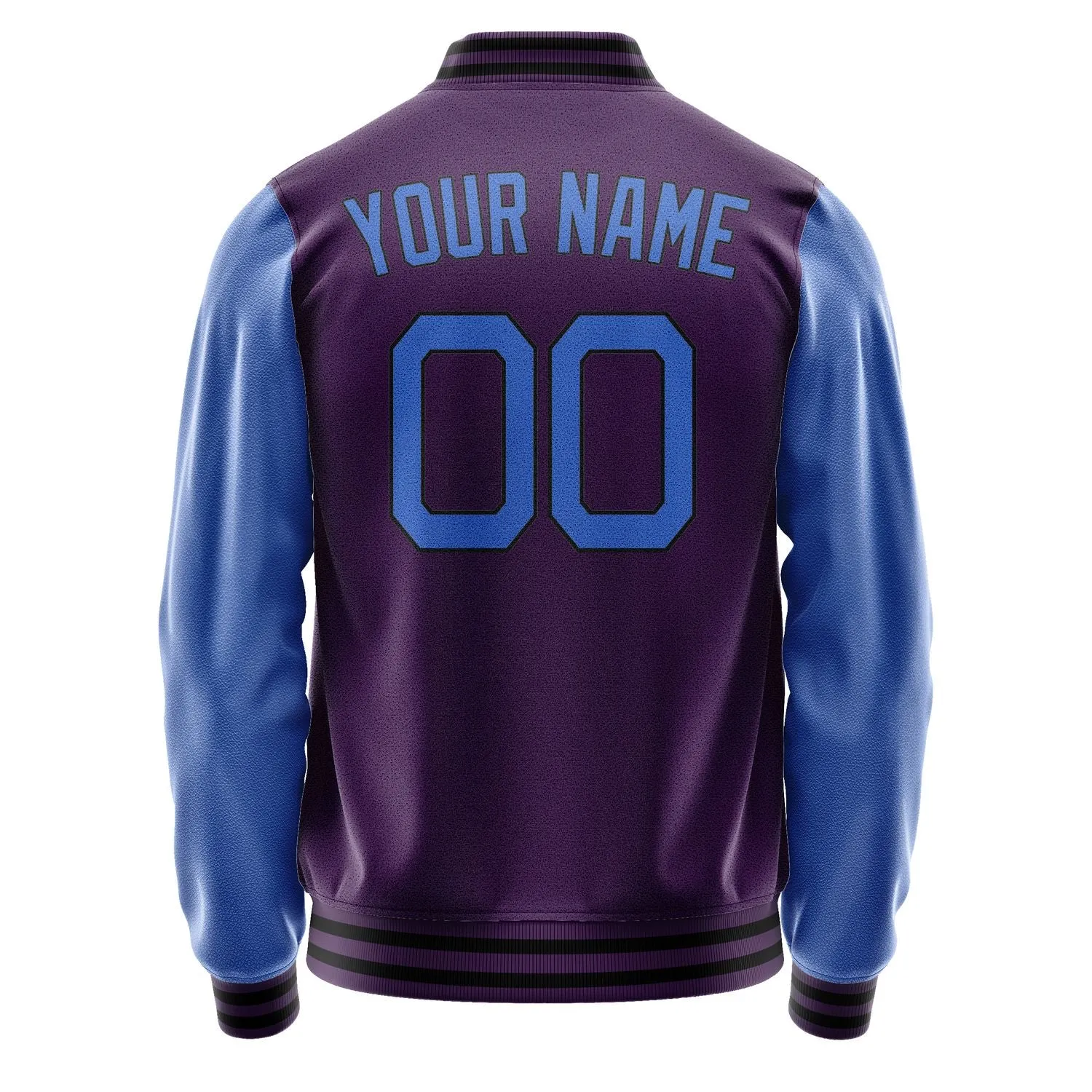 Custom Purple Light Blue Jacket