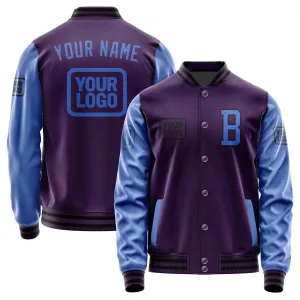Custom Purple Sky Blue Jacket