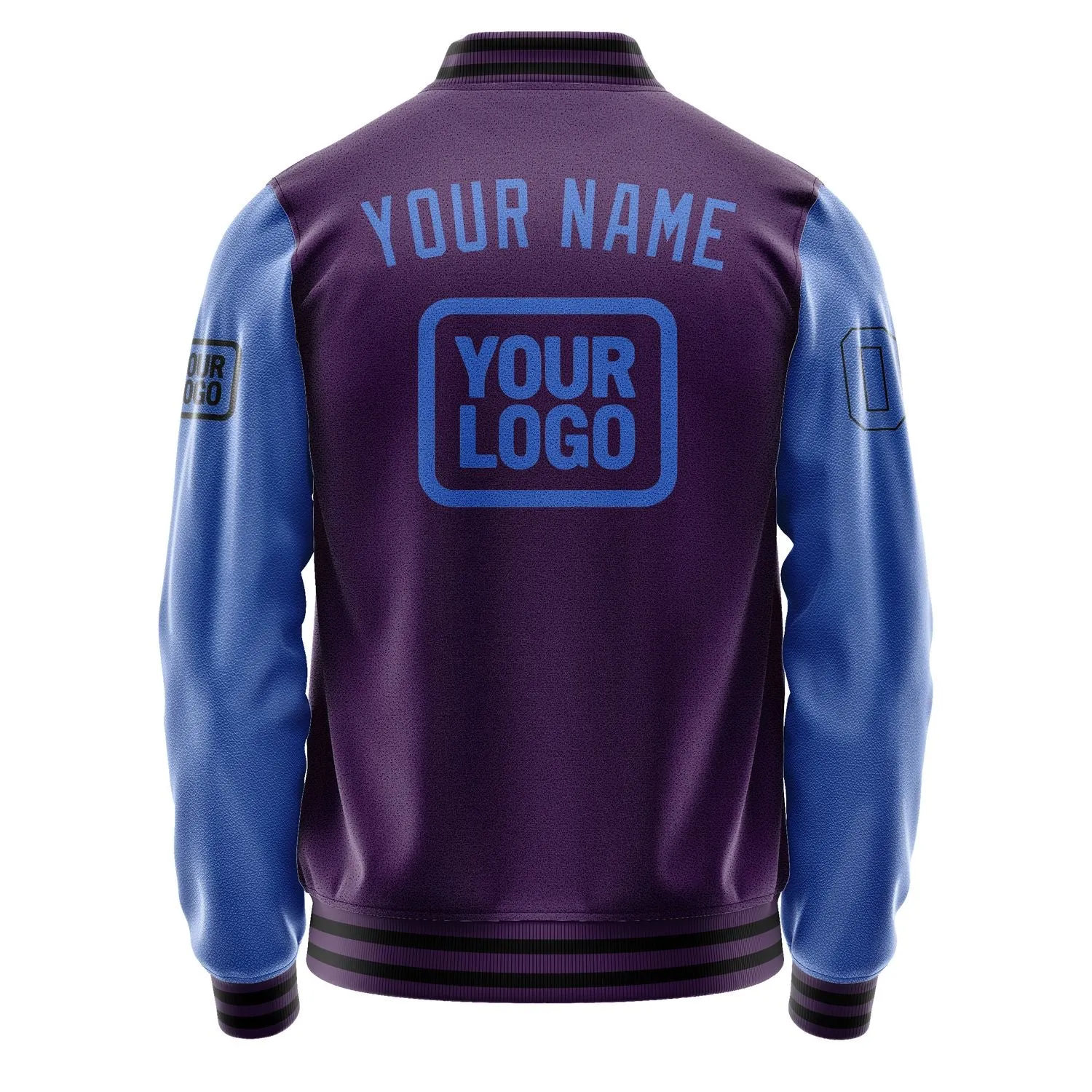 Custom Purple Sky Blue Jacket
