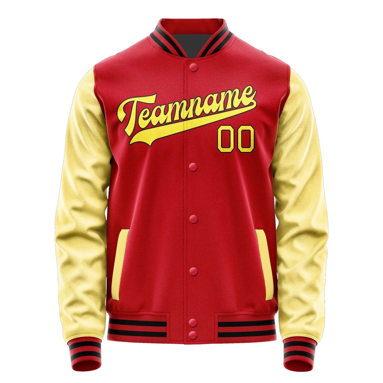Custom Red Light Yellow Jacket