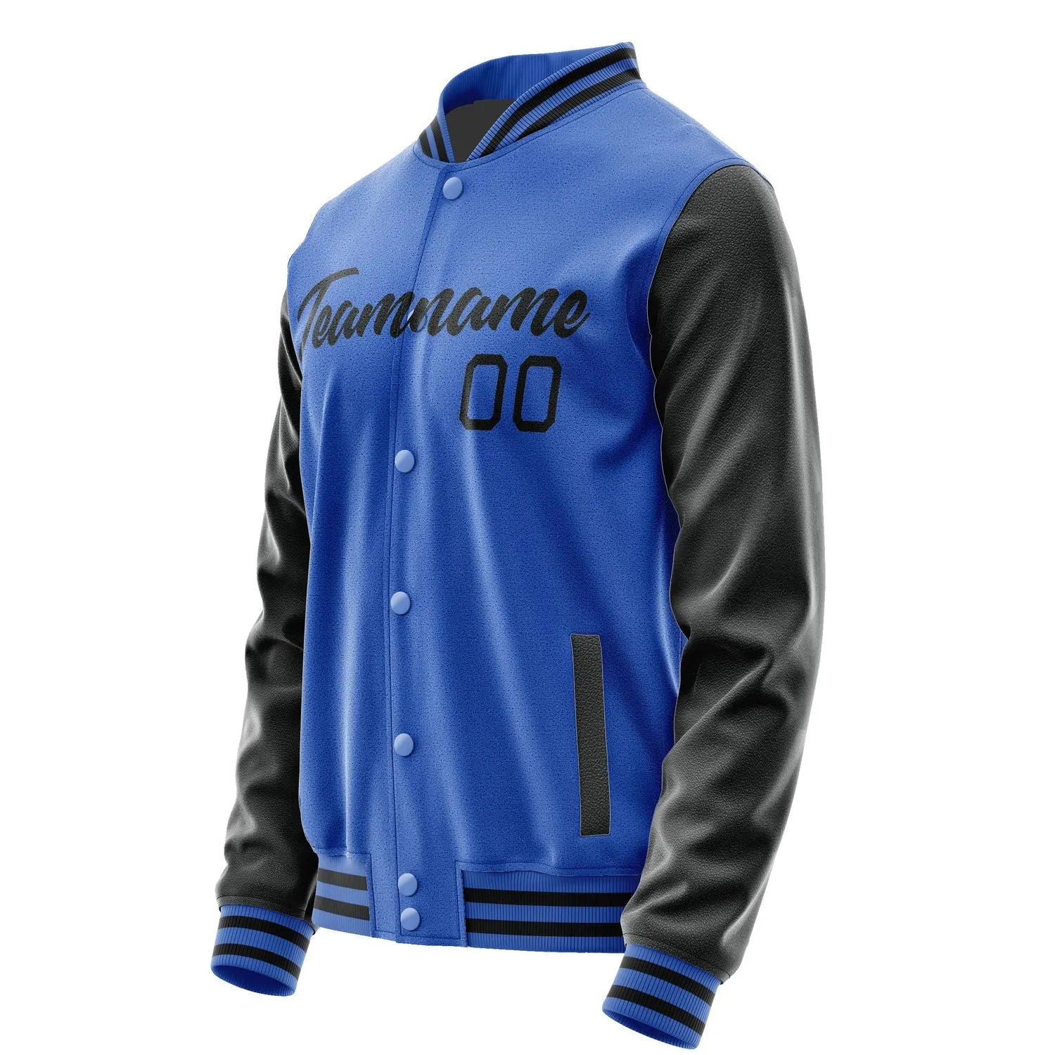 Custom Sky Blue Coral Red Jacket