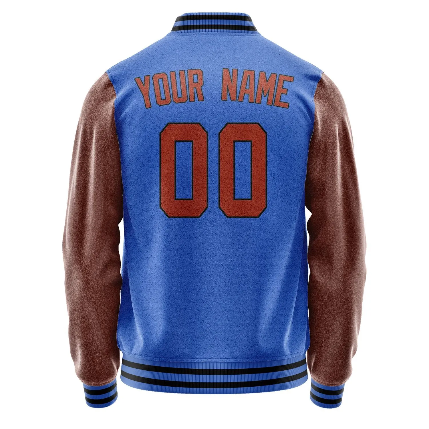 Custom Sky Blue Coral Red Jacket