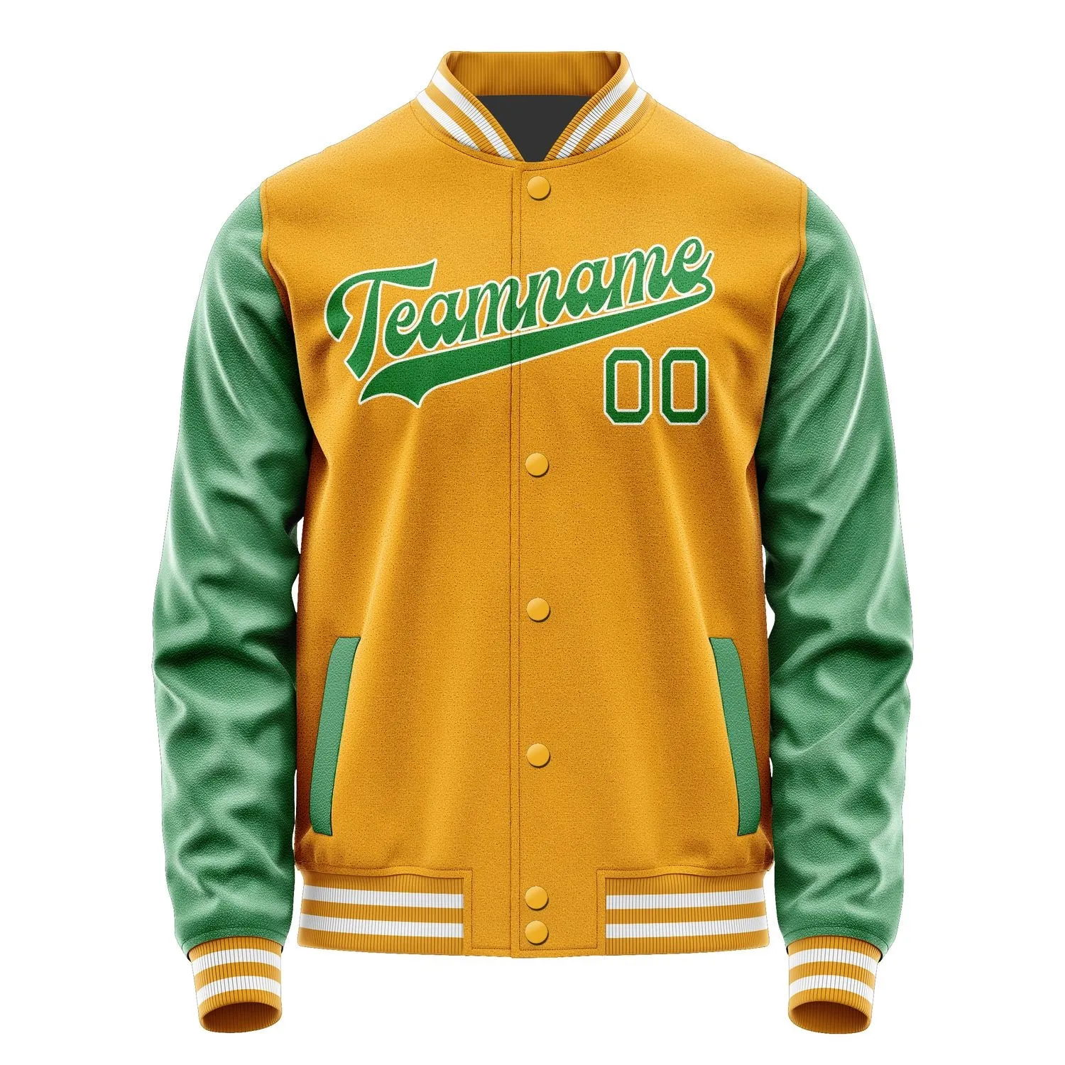 Custom Yellow Emerald Green Jacket